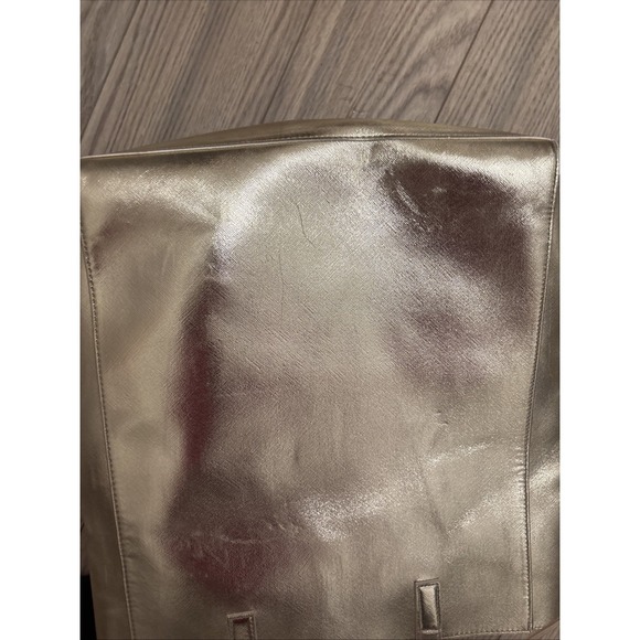 GIVENCHY  Tote Bag Gold Big Glam bold Glitter Metallic Purse Baddy‎ Classy - Picture 8 of 11